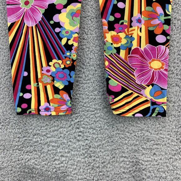 Girl's Floral Capri Pants Size L-XL Colorful Stretch Colorful Comfort Size 27x18 - Picture 5 of 9